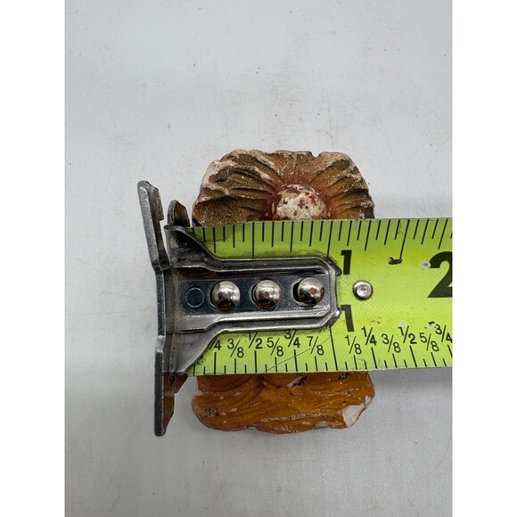 Vintage Rustic Baby Jesus in Nativity Crib Figurine Hand Painted Decor - Picture 2 of 8